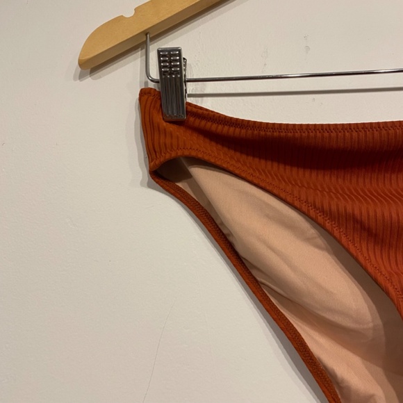 **$5 SALE** Madewell Second Wave Ribbed Classic Bikini Bottom Size Large - Picture 3 of 4